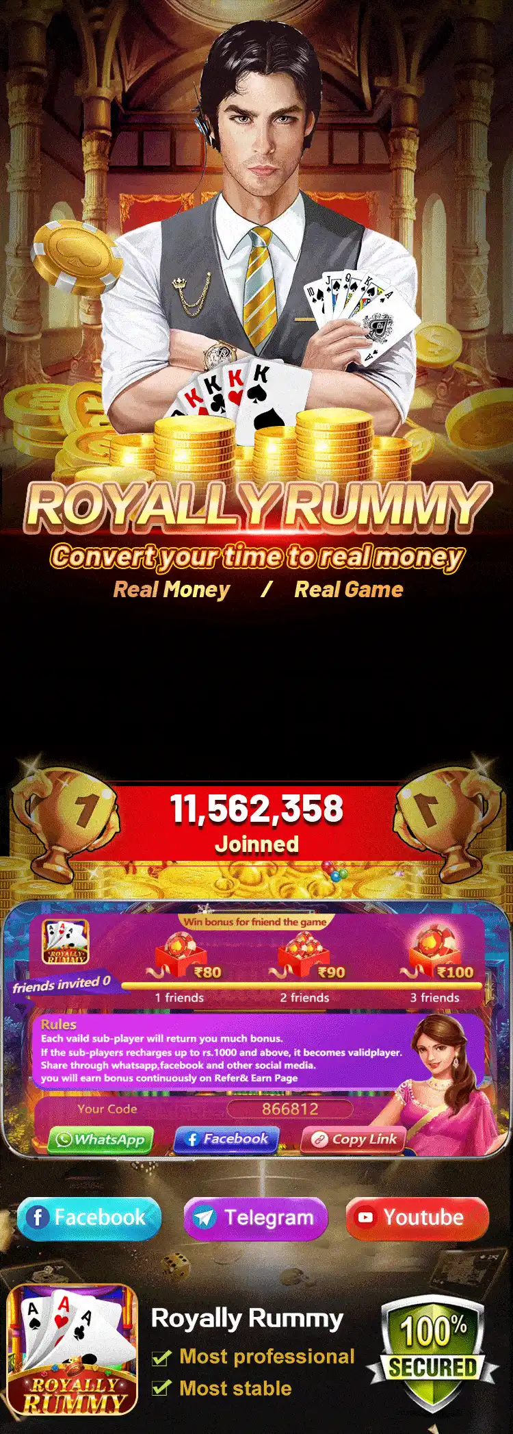 Royally Rummy - All Best Rummy App